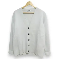 美品 22SS JIL SANDER ジルサンダー メリノウール100％ Vネック 長袖 オーバーサイズ ニット カーディガン 36 ライトブルー レディース 古着 中古 USEDのサムネイル