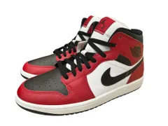NIKE (ナイキ) AIR JORDAN 1 MID Chicago エアジョーダン1 ミッド ハイカットスニーカー シカゴ 554724-069 27cm US9 レッド メンズ/027