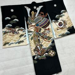 値下げしました‼️13. 【美品】男の子用着物 正絹 長襦袢付き ドラゴン 
