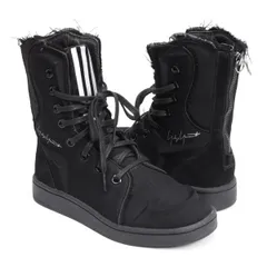 ヨウジヤマモト×アディダスYohji Yamamoto×adidas YY CAMPUS BOXING AQ5628 ウールギャバブーツスニーカー 黒23のサムネイル