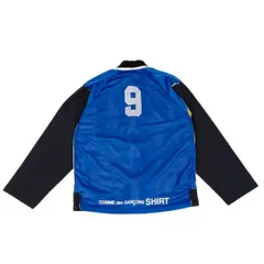 コムデギャルソンシャツCOMME des GARCONS SHIRT バックビブス切替インサイドアウトジャケット 黒青Lのサムネイル