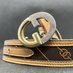 GUCCI オールドグッチ シェリーライン GGバックル ベルト グリーン