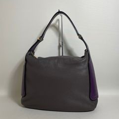 FURLA】フルラ ワンショルダーバッグ ブラウン ブルー レザー 茶色 