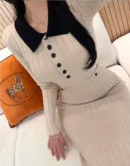 バイカラーKARA（カラ） ロング ONE PIECE