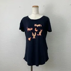 MARC MARC JACOBS Tシャツ XS ネイビー アニマル柄 半袖 コットン レディース　20260427-0015のサムネイル