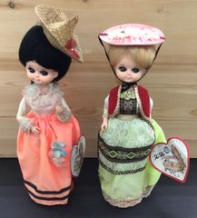 フランス民族衣装ドールと昭和レトロドールセット - メルカリ