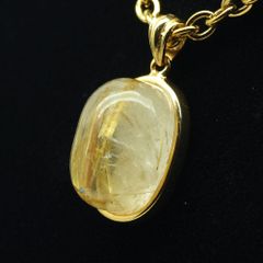 天然石ペンダントトップ　ルチル　タイチン　虹子もいるよ　金運Up！ 天然石ペンダントトップ ルチル なんともかわいい形♡ 虹子もいるよ 金