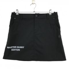 超美品】マスターバニー スカート 黒 無地 ロゴ刺しゅう レディース 2
