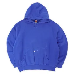 ナイキ NIKE 90s 00s 1990-2000年代 センタースウォッシュロゴ スウッシュ 刺繍 スウェットパーカー フーディー 珍品 TEAM USA ヴィンテージ アメリカ 古着 メンズ パーカー ブルー / 青 L【中古】