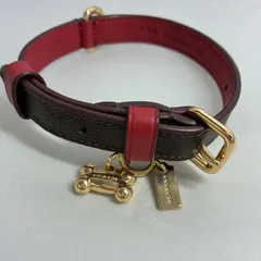 S443 コーチ 犬用 首輪 レザー 本革 箱有 263031796のサムネイル