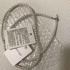 UNTITLED（アンタイトル）　パールネックレス　ホワイト　人工真珠　真鍮　ガラスのサムネイル