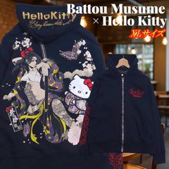 抜刀娘×ハローキティ 和柄 パーカー M 新品タグ付 希少デッドストック 