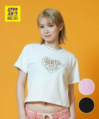 【ムラスポ公式】新品 SANTA CRUZ サンタクルーズ 半袖 Tシャツ レディース クロップド丈 ショート丈 METALLIC HEART LAND SSTEE 502262435 ムラサキスポーツ限定のサムネイル