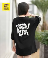 【ムラスポ公式】新品 NEW ERA ニューエラ 半袖 Tシャツ レディース オーバーサイズ SS OS CT TEE ART DRIP 14856663のサムネイル