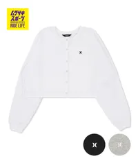 【ムラスポ公式】新品 Hurley ハーレー カーディガン レディース クロップド丈 ショート丈 RIB CROPPED CARDIGAN WCLS261025のサムネイル