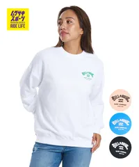 【ムラスポ公式】新品 BILLABONG ビラボン トレーナー スウェット レディース バックプリント SQUARE LOGO BOY FIT BG013001のサムネイル
