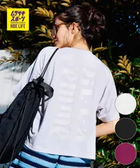 【ムラスポ公式】新品 RIKKA FEMME リッカファム 半袖 Tシャツ レディース バックプリント クロップド丈 UVカット 接触冷感 RF6S-2108のサムネイル