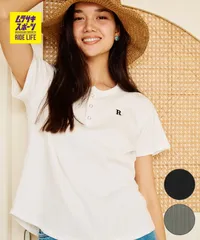 【ムラスポ公式】新品 RIKKA FEMME リッカファム 半袖 Tシャツ レディース ヘンリーネック RF6S-2109のサムネイル