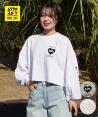 【ムラスポ公式】新品 RVCA ルーカ 長袖 Tシャツ ロンT レディース HYKE CROPPED LONG TEE BG043060のサムネイル