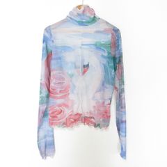 poppyあさぎーにょ シースルートップス スワン - メルカリ