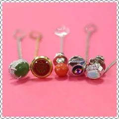 タックピン タイタック セット ピンバッジ 5個セット 石付 ネクタイピン　vintage　A-66