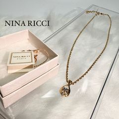 NINA RICCI ネックレスとイヤリングセット - メルカリ