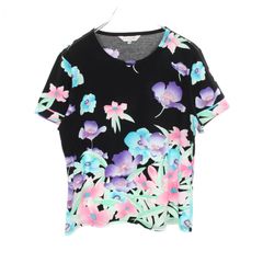 LEONARD FASHION 花柄 半袖 カットソー 黒 マルチカラー L - メルカリ