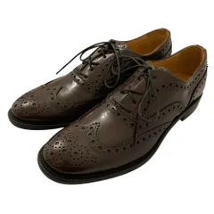 美品 POLLINI ポリーニ メダリオン ウイングチップ ドレスシューズ サイズ38 ブラウン レディース 古着 中古 USEDのサムネイル