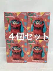 未開封 ガンダム45周年 初音ミク シャアザクぐるみ  初音ミク フィギュア 4個セット LF4E37 f107