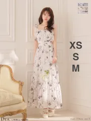 ホワイトDE4653【DEA. by ROBE de FLEURS/ディアバイローブドフルール】フラワー/ サイド/ フレア/ ワンピース/ ミディアム/ キャバドレス/ANDYGLAMOROUS アンディ/ brille/ブリエ エンジェルアールAngelR