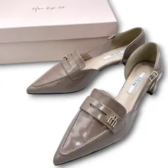 新品 未使用 タグ付き 箱付き Her lip to ハーリップトゥ Trois Heel Loafers ローファー ミュール ヒール レザー モカベージュ 38 レディース 春 夏 ゴーゴー古着マルイ北千住店 26 No.2179のサムネイル