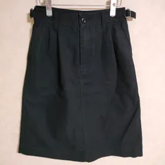 MHL. 22SS 595-2232504 JAPANESE DENSE COTTON SKIRT サイズ2 スカート ブラック レディース エムエイチエル【中古】3-0901G△のサムネイル