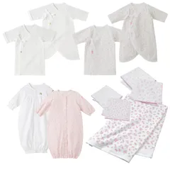[ミキハウス ホットビスケッツ] 出産準備特別セット通年 男の子 女の子 ベビー キッズ 子供服 ピンク フリーサイズ 74-9945-149