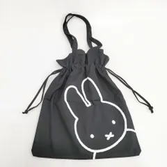 miffy 未使用品 巾着トートバッグ トートバッグ ブラック レディース ミッフィー【中古】6-0204G◎