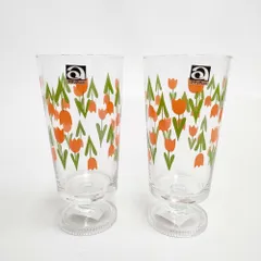 アデリア 未使用品 脚付きグラス コレック2点セット グラス クリア レディース【中古】6-0204G◎