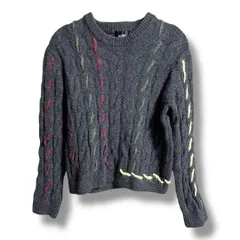 soduk スドーク lined knit top 定価33000円 長袖 プルオーバー ニット セーター レディース ダークグレー 冬 ゴーゴー古着久喜倉庫店 4 No.K1863のサムネイル