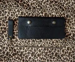 70s VINTAGE COWHIDE BIKER WALLET カウハイド バイカーウォレット トラッカーウォレット ヴィンテージ 50s 60sのサムネイル
