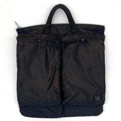 HEAD PORTER Tanker Navy Helmet Bag - B4 size compatible, rare, discontinued, durable, A4 PC storage, suitable for commuting, school, business, lightweight, military style, nylon, large capacity, vintage, anonymous shipping, free shipping.
