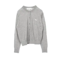 メゾンキツネ MAISON KITSUNE カーディガン FOXパッチ レギュラー グレー ウール カーディガン レディース Used Aのサムネイル