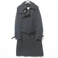 良品 HYKE ハイク 定番モデル ライナー付き トレンチコート 152-17005 1 ブラック レディース 古着 中古 USED