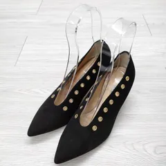 PELLICO ANDREA 658C 定価52920円 サイズ36 1/2 やぎ革 牛革 レザー 革 ハイヒール パンプス ブラック レディース ペリーコ【中古】3-1125G◎のサムネイル