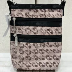 2331　LeSportsac　レスポートサック　3ZIP CROSSBODY　トープモノグラム　ショルダーバッグ　小さめ　ミニ　軽量　カジュアル　シンプル　レディース　モノグラム　ブラック　黒　ブラウン
