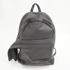 Yohji Yamamoto レザーバックパック 牛革 リュック リュック・デイパック ブラック レディース ヨウジヤマモト【中古】5-0819G◎のサムネイル