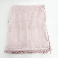 Faliero Sarti シルクコットン ボンボン ストール ピンク レディース ファリエロサルティ【中古】5-0918G◎のサムネイル