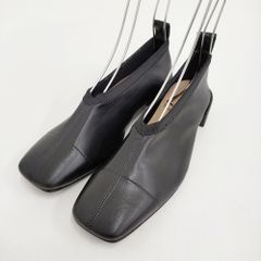 極美品箱付き ファビオルスコーニ 近年 レザースクエアパンプス チャン