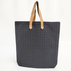 美品】ロエベ アナグラム トートバッグ チェック コットンキャンバス 