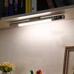 Lamake デスクライト led センサーライト USB充電式 センサー角度調整可能+2つセンサーモード+3色光マグネットで取付 4階段調光 コードレス 室内照明 大容量バッテリー内蔵