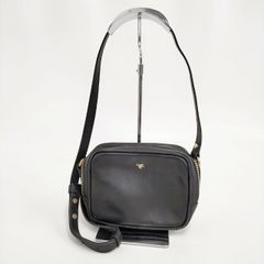 25910✨ヘルツ レザー ソフトタイプのファスナー2wayショルダーバッグ 黒 25910✨ヘルツ レザー ソフトタイプのファスナー2wayショルダーバッグ