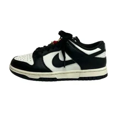 NIKE(ナイキ) スニーカー 22.5 レディース ダンク LOW HQ7487-100 白×黒 レザー