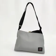 AYANOKOJI sarei 新品 がま口スマート ワンショルダーバッグ 定価14300円 撥水 ショルダーバッグ グレー系 レディース あやの小路【中古】6-0216G∞